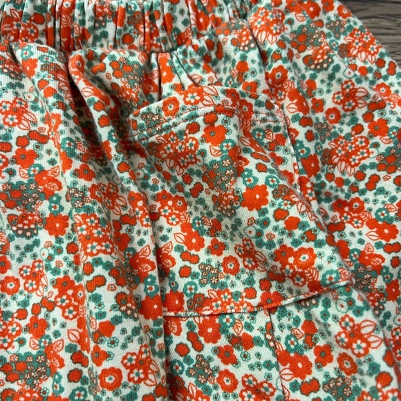 Misha and Puff Circle Orange Floral Pockets Size 8 NWOT - Picture 2 of 4